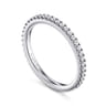 14K White Gold Matching Wedding Band - 0.3 ct