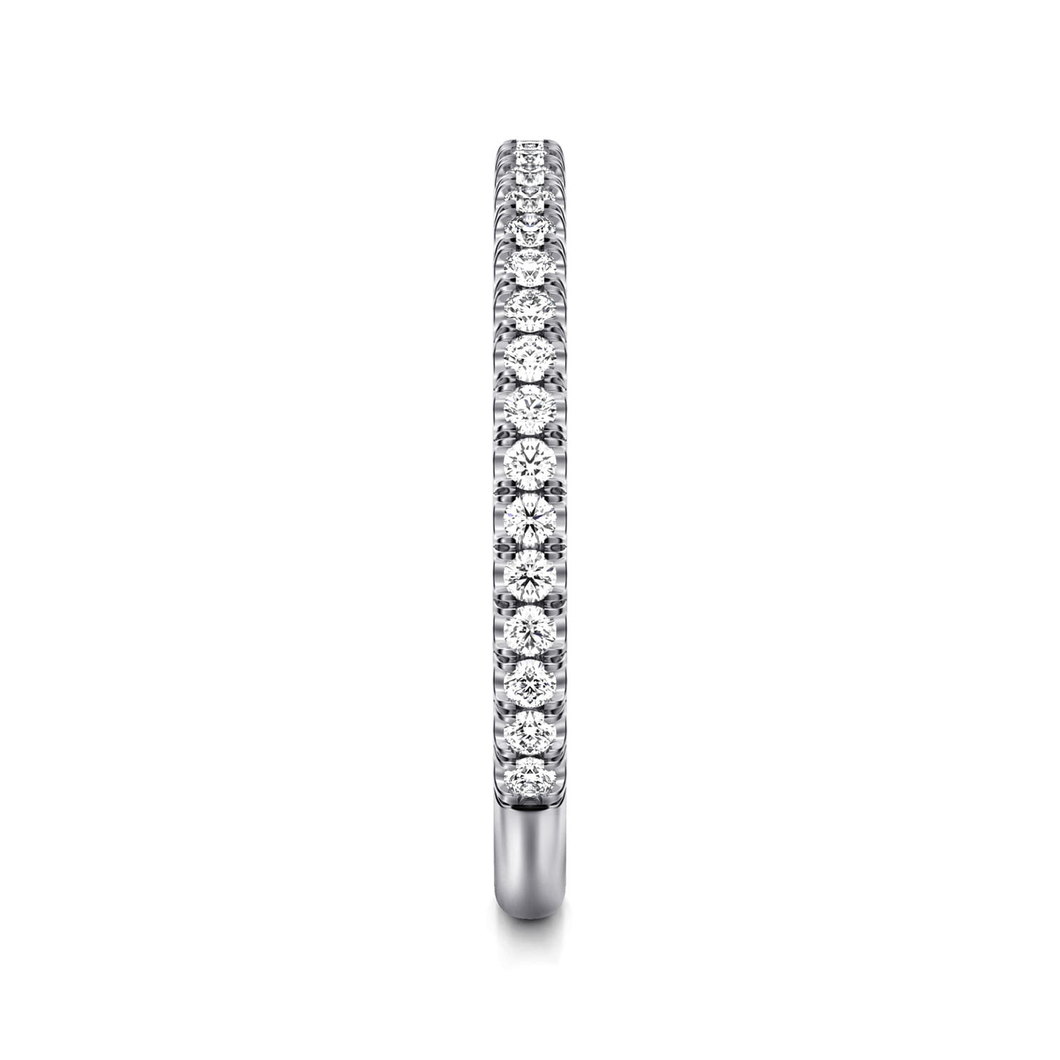 14K White Gold Matching Wedding Band - 0.3 ct - Shot 4