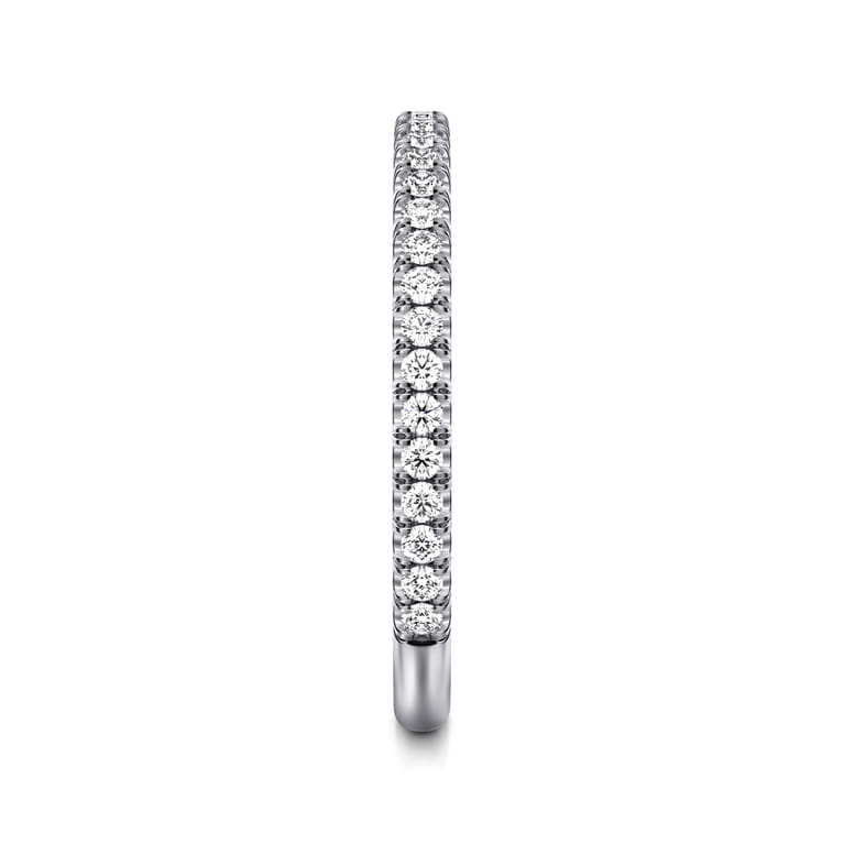 14K White Gold Matching Wedding Band - 0.3 ct - Shot 4
