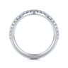 14K White Gold Matching Wedding Band - 0.3 ct