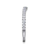 14K White Gold Matching Wedding Band - 0.3 ct
