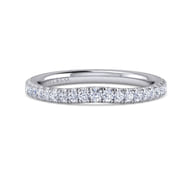 14K White Gold Matching Wedding Band