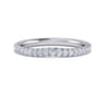 14K White Gold Matching Wedding Band - 0.3 ct