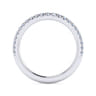 14K White Gold Matching Wedding Band - 0.3 ct