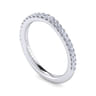 14K White Gold Matching Wedding Band - 0.3 ct