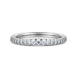 14K White Gold Matching Wedding Band