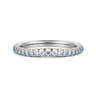 14K White Gold Matching Wedding Band - 0.3 ct