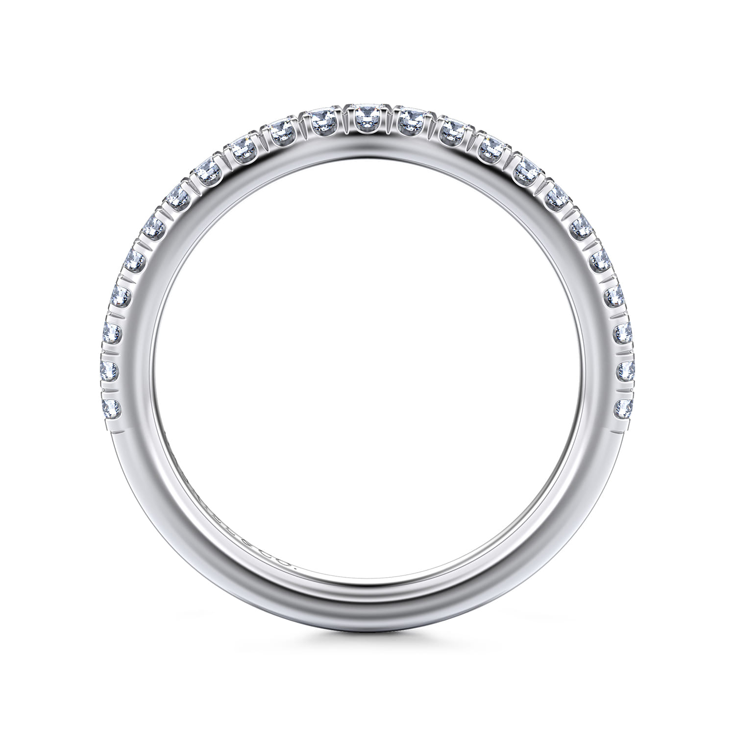14K White Gold Matching Wedding Band - 0.3 ct - Shot 2