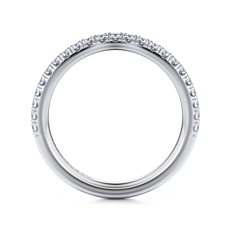 14K White Gold Matching Wedding Band - 0.3 ct - Shot 2