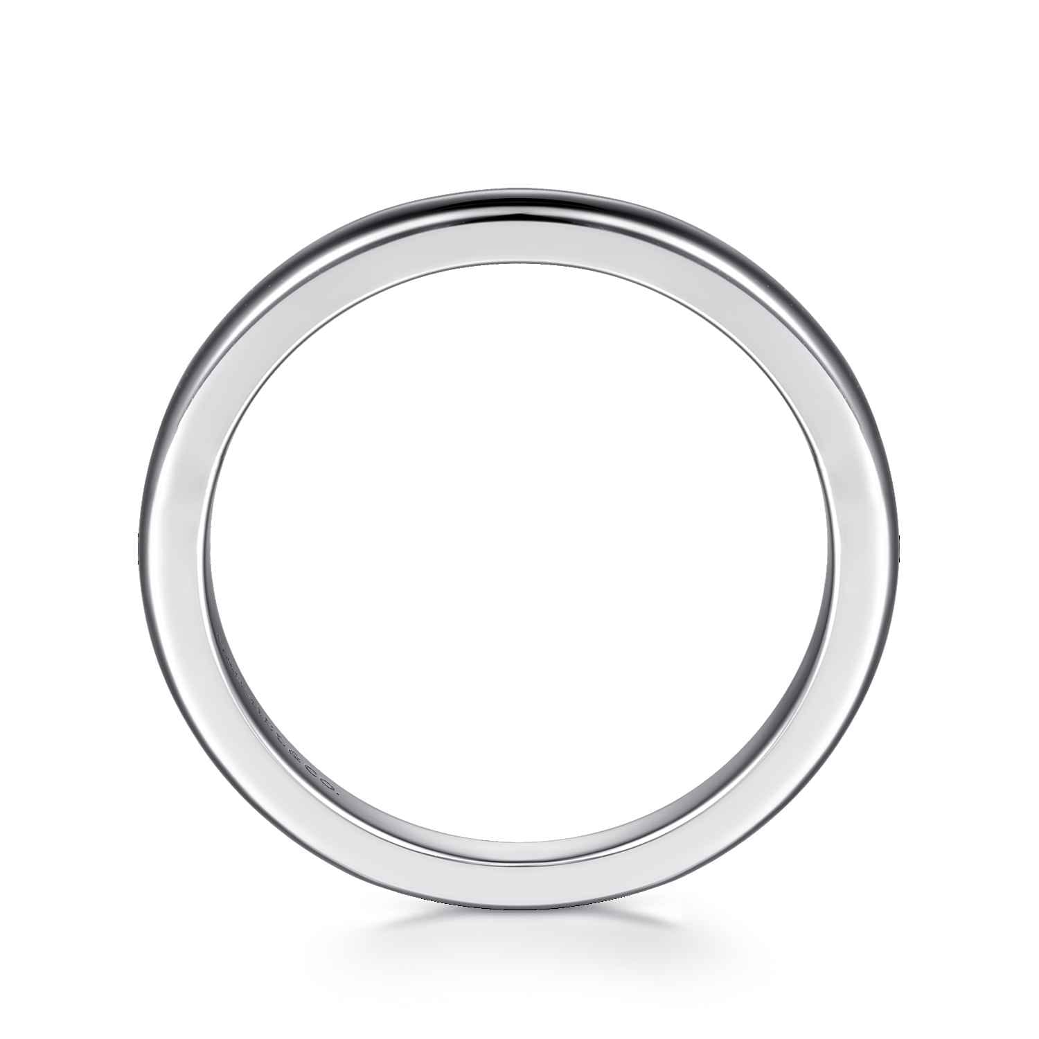 14K White Gold Matching Wedding Band - Shot 2