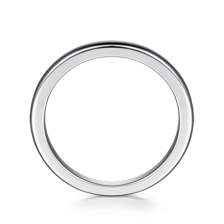 14K White Gold Matching Wedding Band - Shot 2