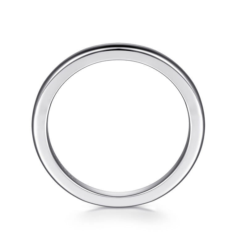 14K White Gold Matching Wedding Band - Shot 2