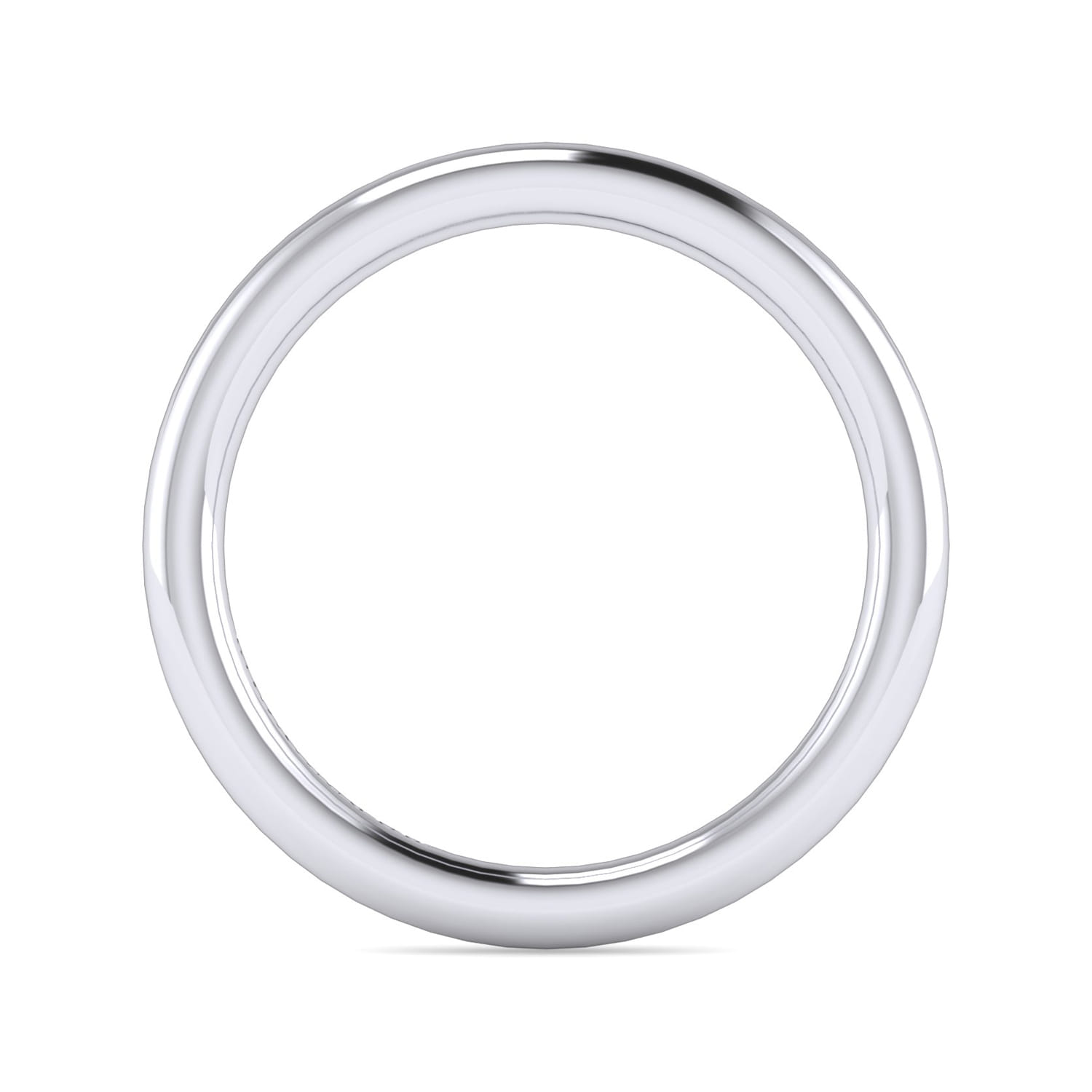 14K White Gold Matching Wedding Band - Shot 2