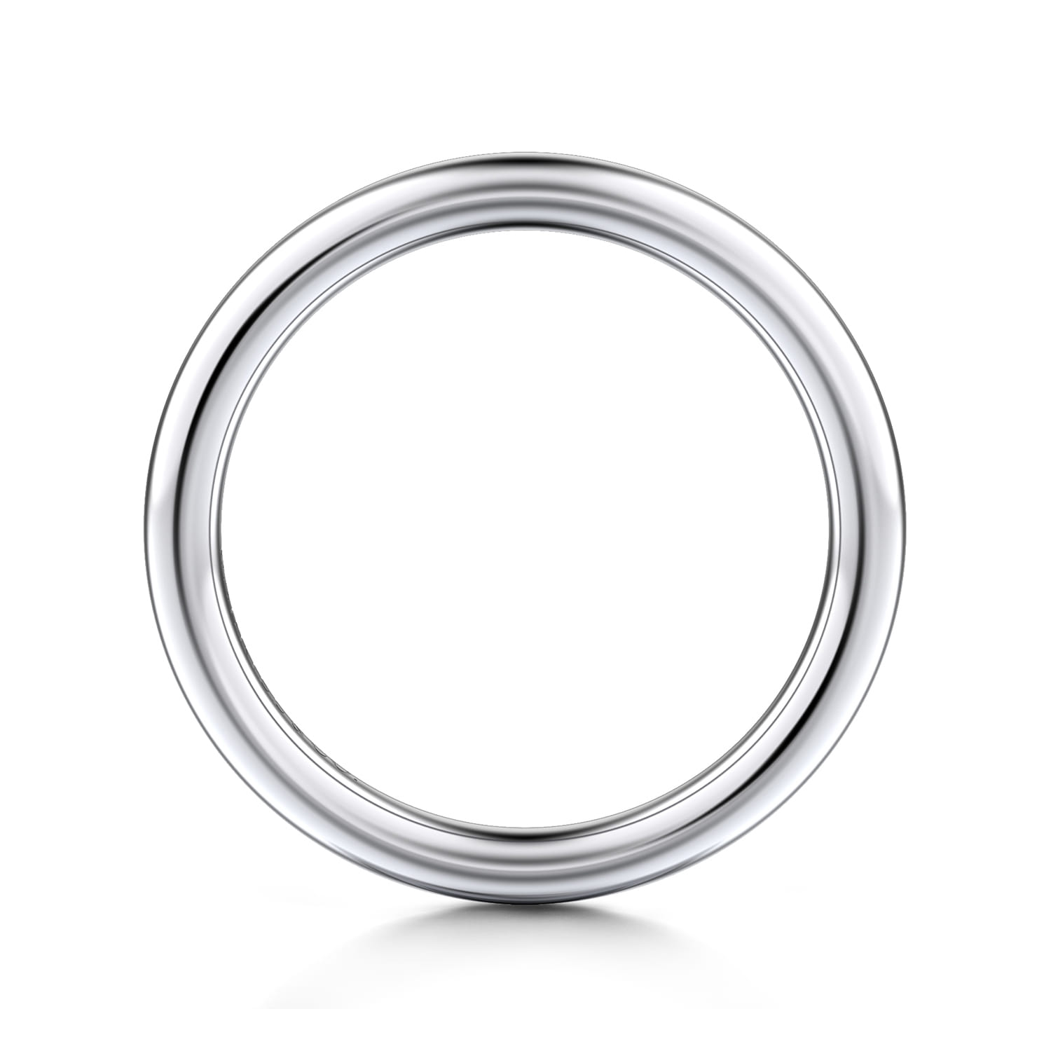14K White Gold Matching Wedding Band - Shot 2