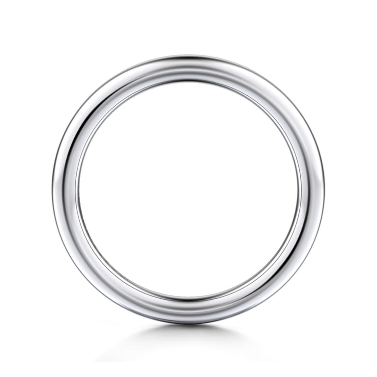 14K White Gold Matching Wedding Band - Shot 2