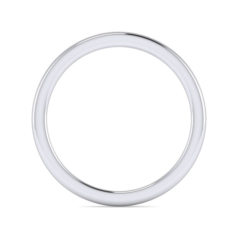 14K White Gold Matching Wedding Band - Shot 2