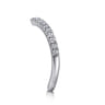 14K White Gold Matching Wedding Band - 0.27 ct