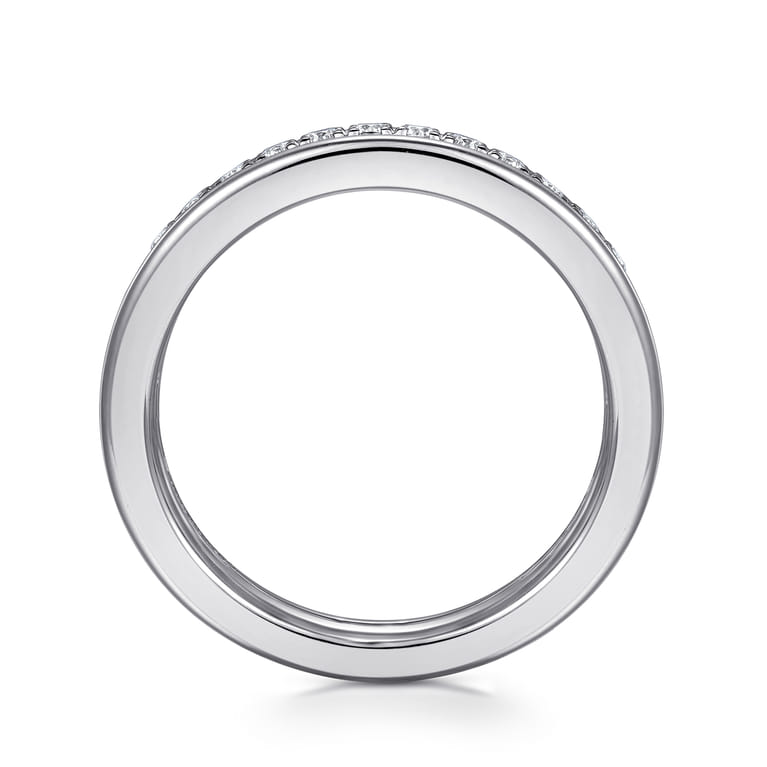 14K White Gold Matching Wedding Band - 0.3 ct - Shot 2