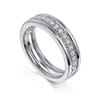 14K White Gold Matching Wedding Band - 0.3 ct