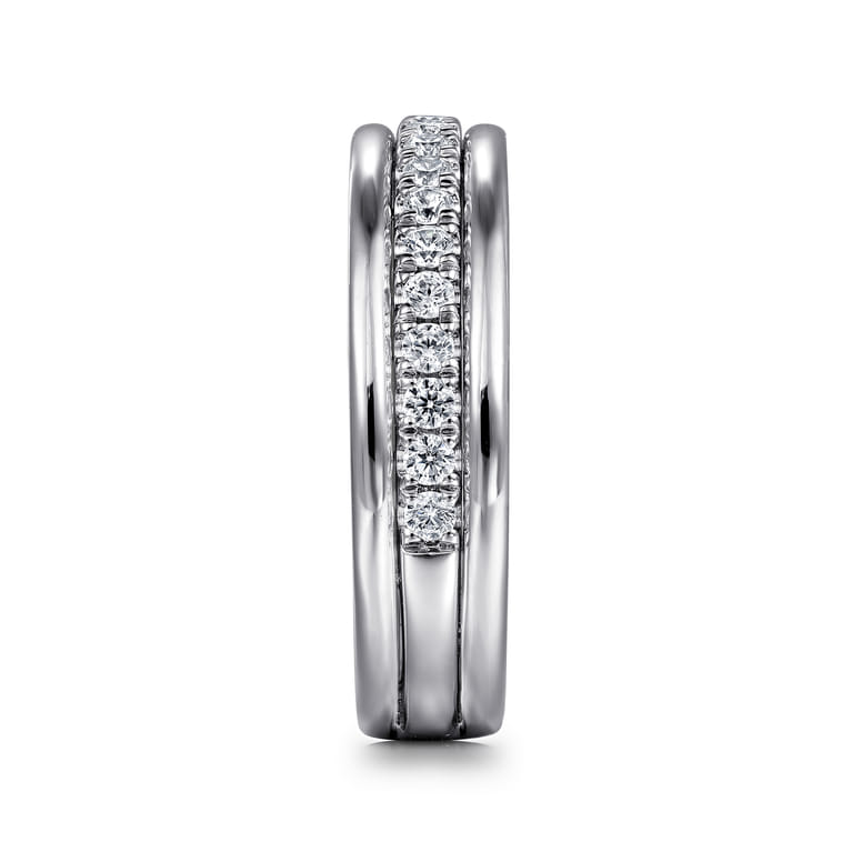 14K White Gold Matching Wedding Band - 0.3 ct - Shot 5