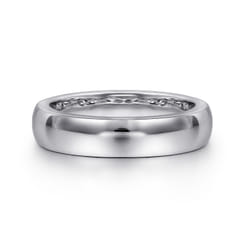 14K White Gold Matching Wedding Band