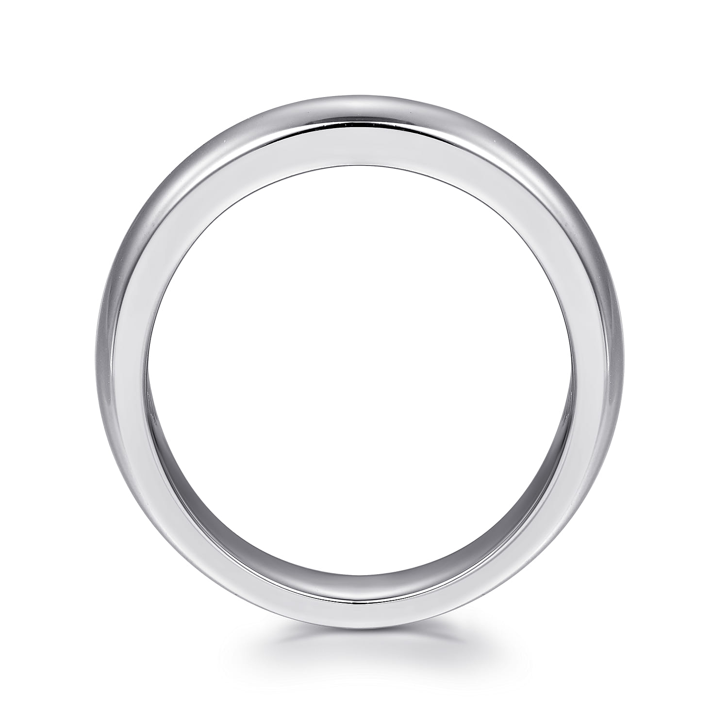 14K White Gold Matching Wedding Band - Shot 2