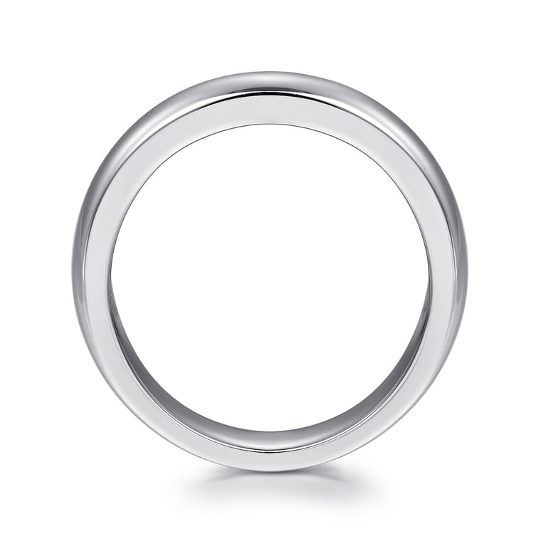 14K White Gold Matching Wedding Band - Shot 2