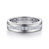 14K White Gold Matching Wedding Band - 0.65 ct