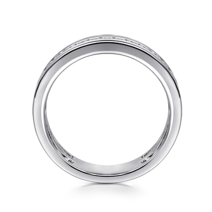 14K White Gold Matching Wedding Band