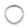 14K White Gold Matching Wedding Band - 0.65 ct