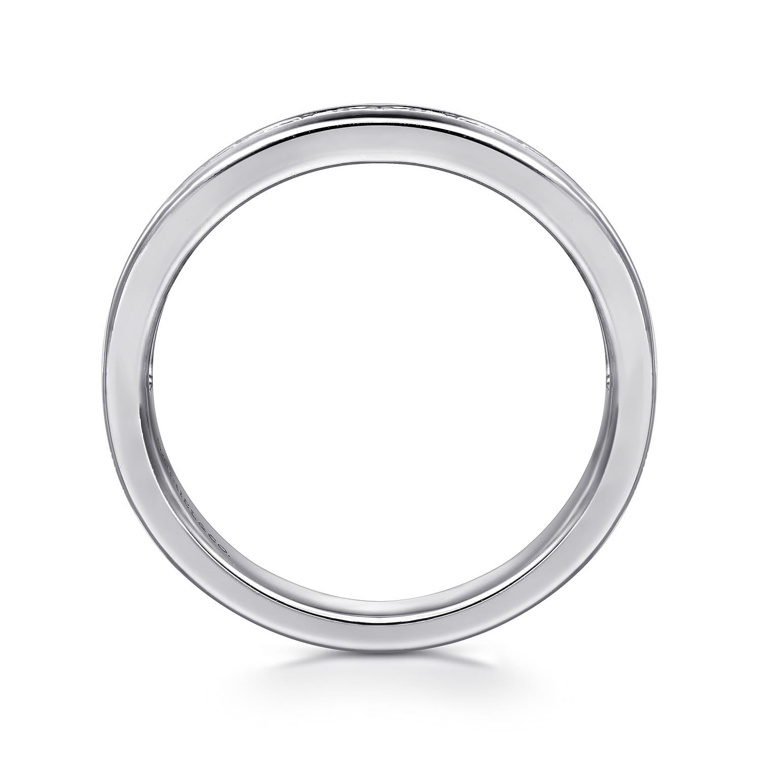 14K White Gold Matching Wedding Band - 0.41 ct - Shot 2