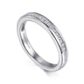 14K White Gold Matching Wedding Band - 0.41 ct