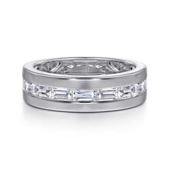 14K White Gold Matching Wedding Band