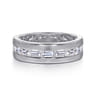 14K White Gold Matching Wedding Band - 0.85 ct