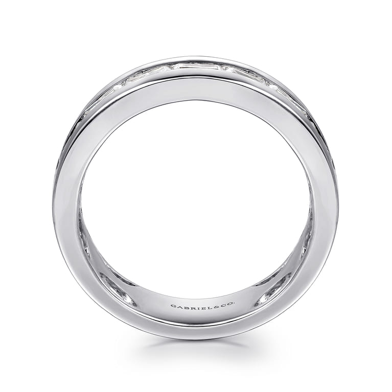 14K White Gold Matching Wedding Band - 0.85 ct - Shot 2