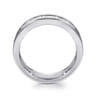 14K White Gold Matching Wedding Band - 0.85 ct