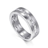14K White Gold Matching Wedding Band - 0.85 ct