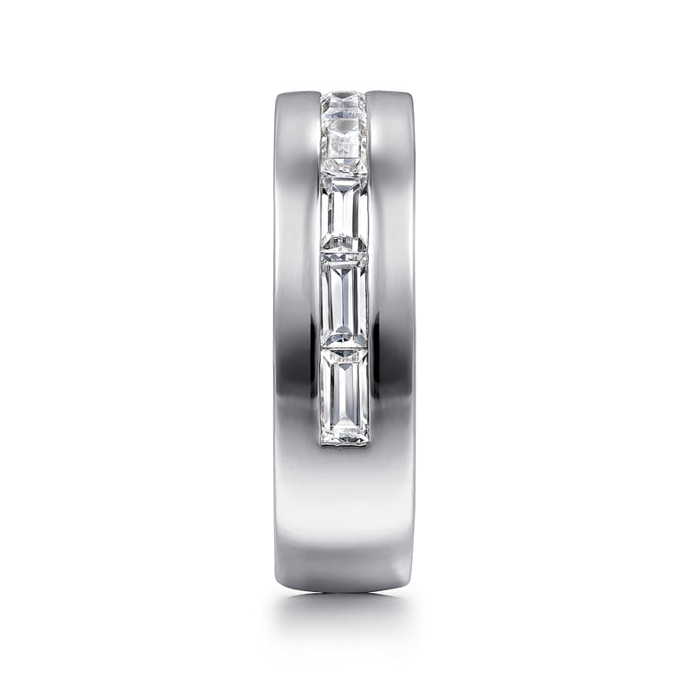 14K White Gold Matching Wedding Band - 0.85 ct - Shot 5