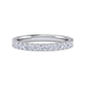 14K White Gold Matching Wedding Band - 0.55 ct