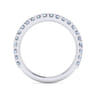14K White Gold Matching Wedding Band - 0.55 ct