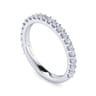 14K White Gold Matching Wedding Band - 0.55 ct