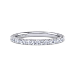 14K White Gold Matching Wedding Band