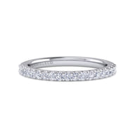 14K White Gold Matching Wedding Band