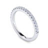 14K White Gold Matching Wedding Band - 0.27 ct
