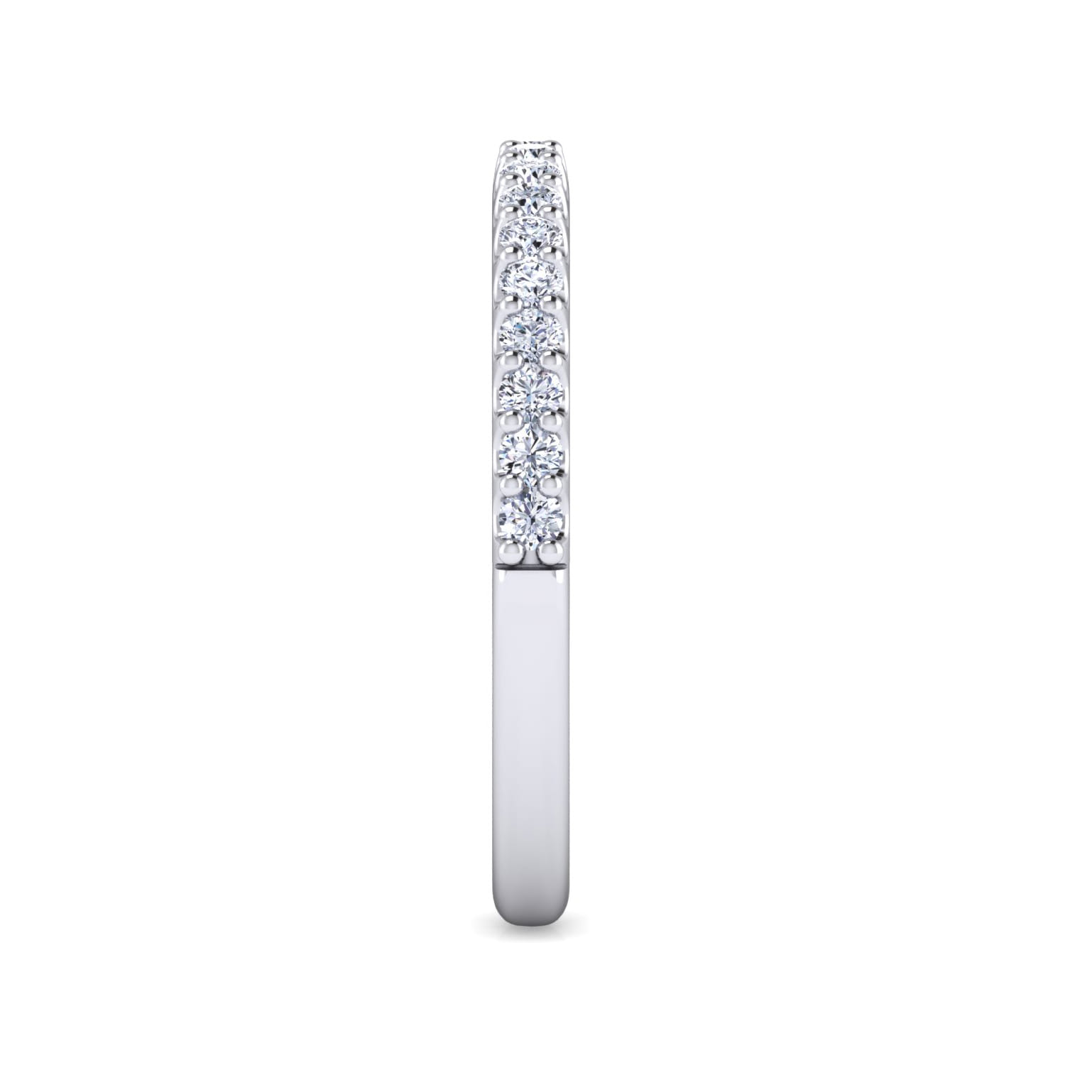 14K White Gold Matching Wedding Band - 0.27 ct - Shot 4