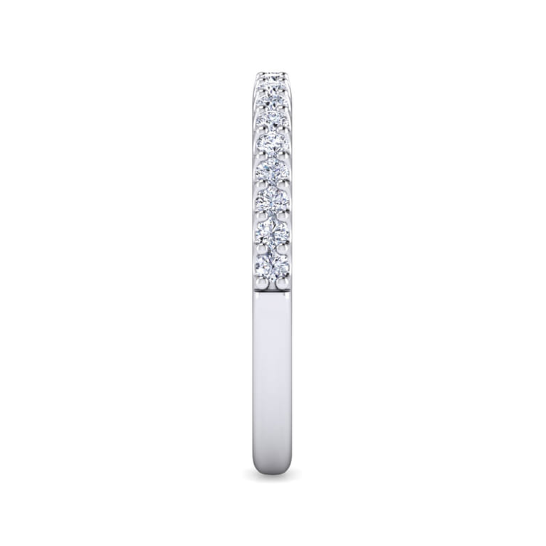 14K White Gold Matching Wedding Band - 0.27 ct - Shot 4
