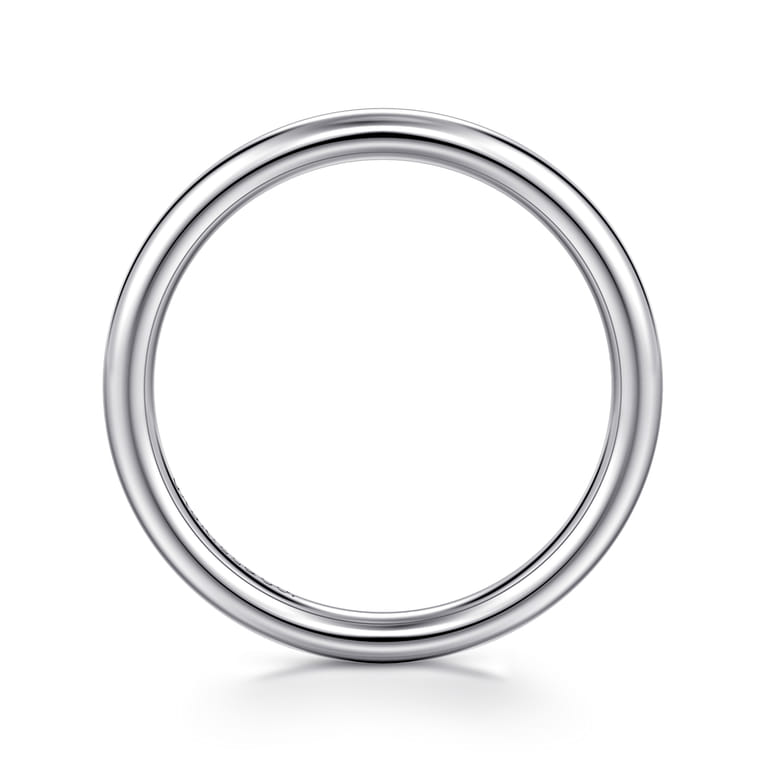 14K White Gold Matching Wedding Band - Shot 2