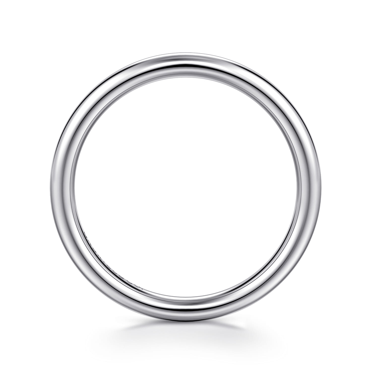 14K White Gold Matching Wedding Band - Shot 2