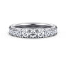 14K White Gold Matching Wedding Band - 1.5 ct