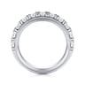 14K White Gold Matching Wedding Band - 1.5 ct